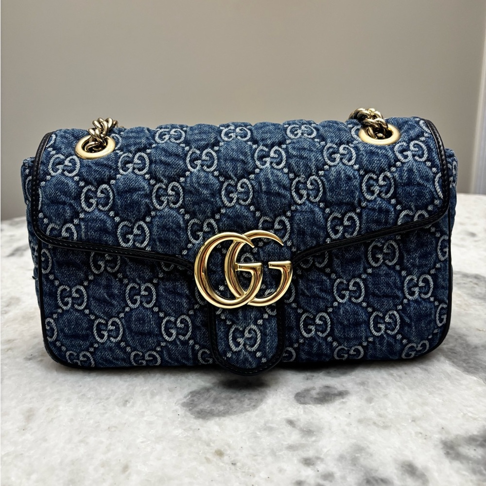 Gucci GG MARMONT SMALL SHOULDER BAG *Perfect for Summer* - Picture 3 of 13